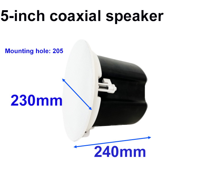 Frameless Magnetic Commercial Ceiling Speaker 30W Public Address Speaker 5 Inch