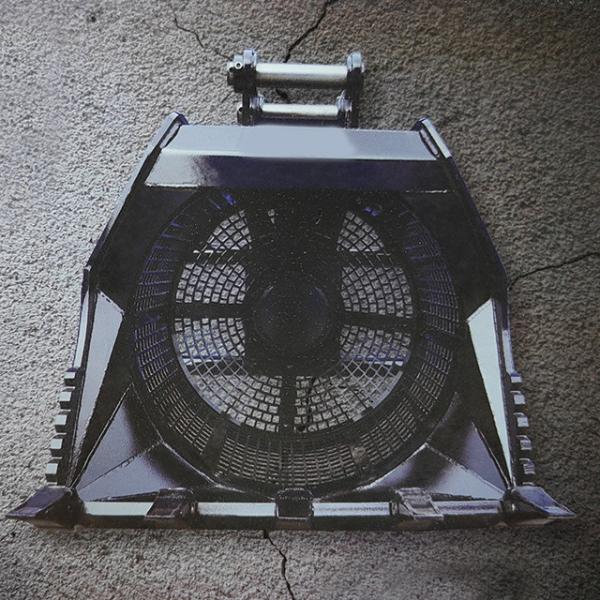Rotating Screening Rock Excavator Crusher Bucket Attachment 1524mm Width
