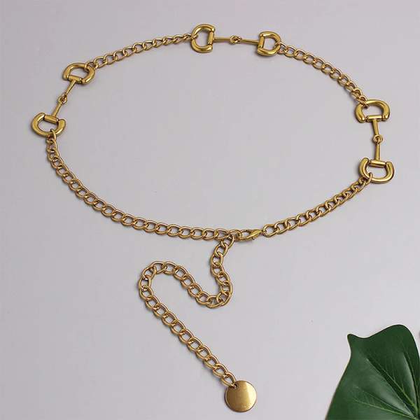 Gold Filled Belly Waist Chain Dress Belt Chunky Body Chain Belts Sexy Gold Belly Waist Chain