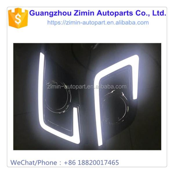 Más diseño para el mercado de accesorios de automóviles americanos, plástico ABS modificado, lámpara LED de luz diurna