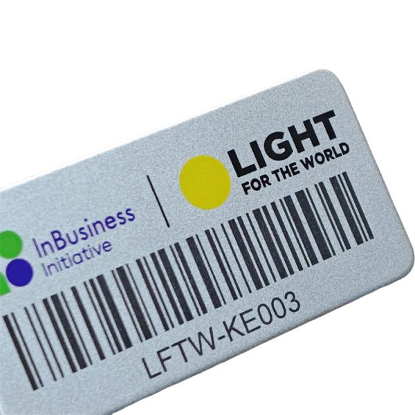 Customized Metal Barcode Serial Number Label Nameplate Aluminum Laser Asset Tag
