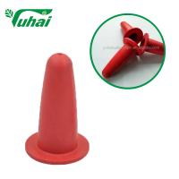 Seins d'alimentation pour animaux flexibles 32,8 g Poids ronde Forme 3 mm Formée de trou Couleur rouge