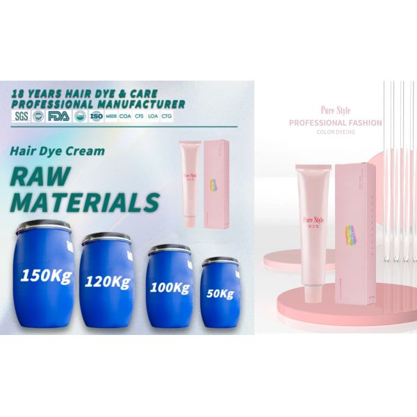 OEM Purestyle Hair Color Cream Creme Hair Color Mild Fragrant Formula Trusted Hair Dye Factory