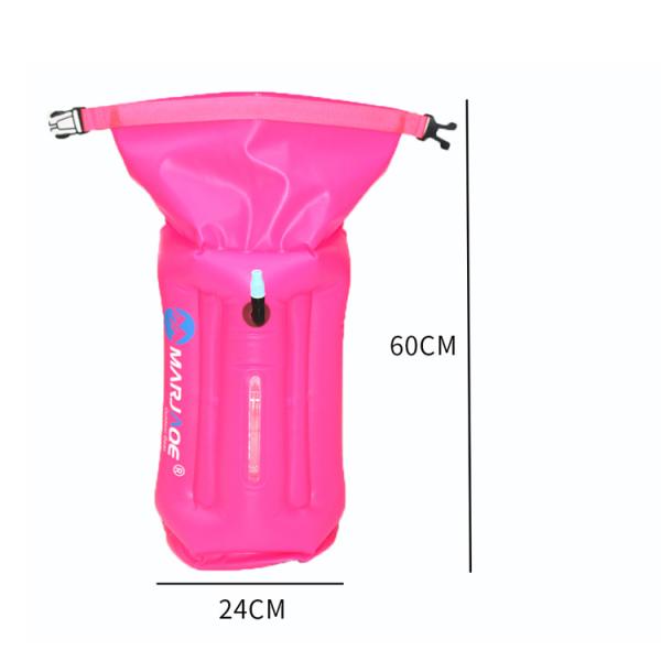 Orange Storage Swim Bubble Triathletes Open Water Safety Buoy