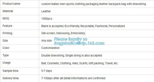 Custom Name Stamping PU Leather Drawstring Bag With Handle Waterproof Promotional Black Drawstring Bag Promotional Detai