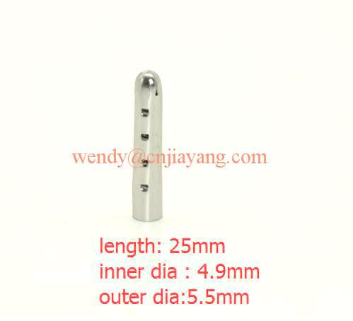 jiayang light gold screw type metal aglets for shoelace