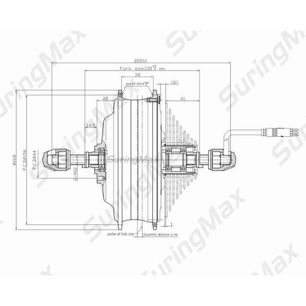 High Speed Electric Mountain Bike Motor Kit With LG Cell Lithium Battery, 500w Gear Cassette Motor