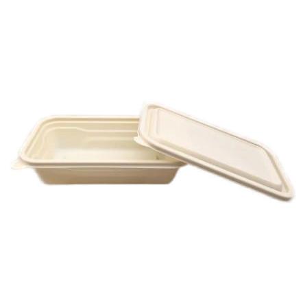650ML corn starch tableware biodegradable take out containers For Fast Food Shops