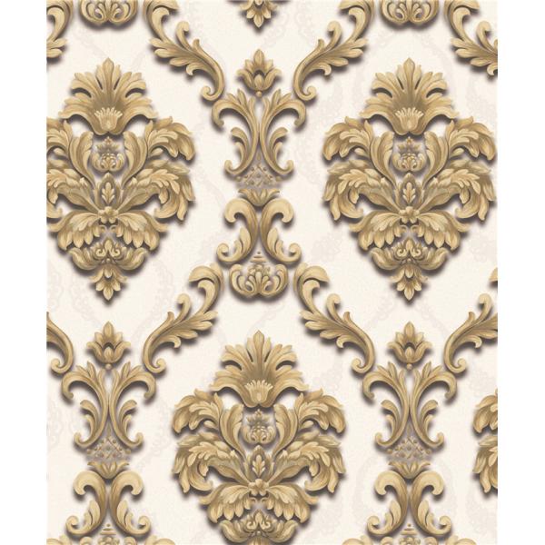 pvc vinyl project wallpaper new design classice damask washable hotel homedeco