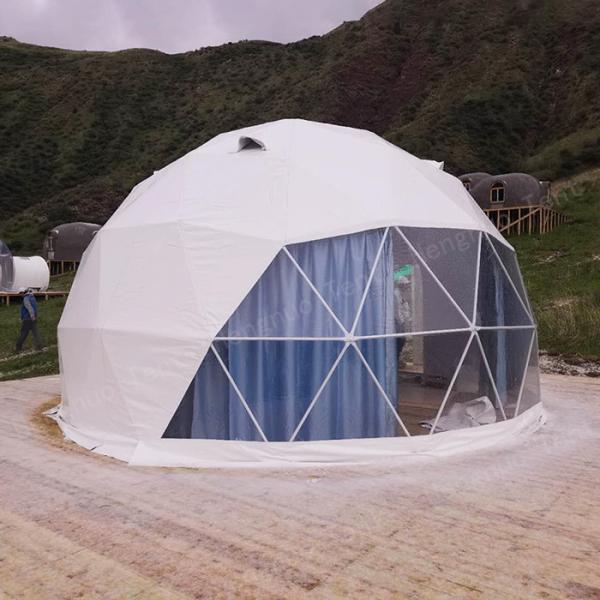6m Geodesic Pop Up Dome Tent 2 To 6 People Capacity Glass Window