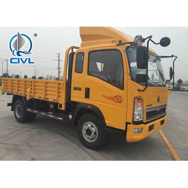 New Howo Sidewall Type  Small Cargo Truck 120hp Engine 8 Ton Load Capacity