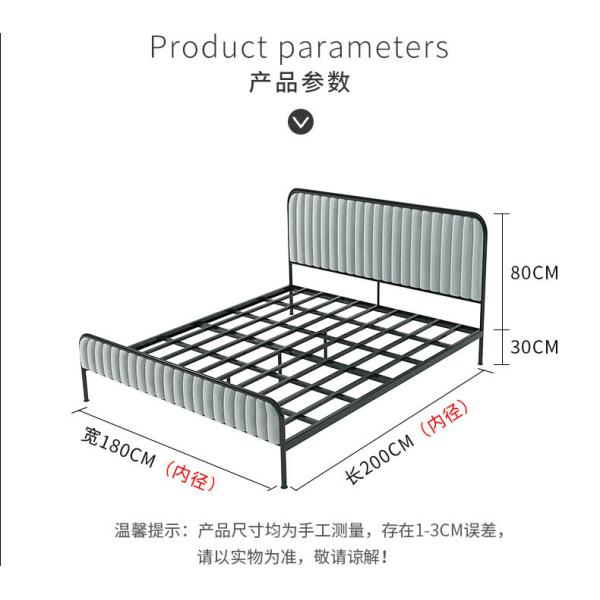 1800*1800*2000 Fashion Design Single Queen King Size Bed Frame with Aluminium Profile