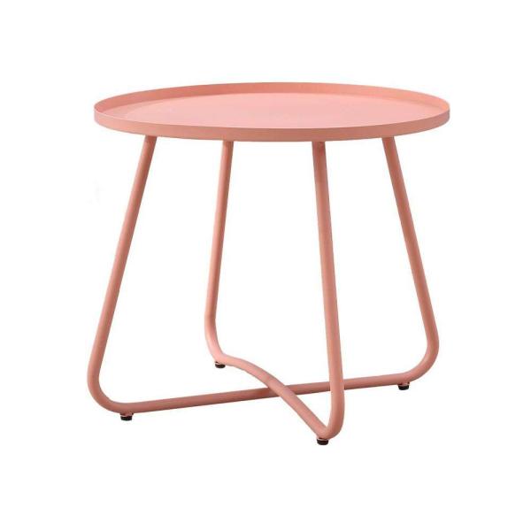 Outdoor Garden Patio Furniture European Style Round Dining Table Unfolded and Folded