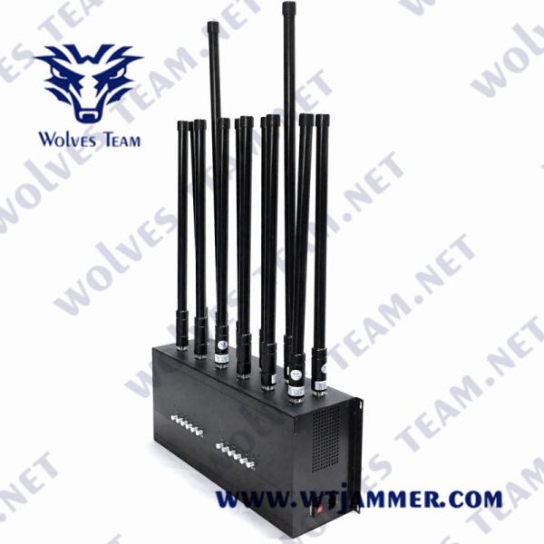 GSM DCS 3G 4G Lojack Mobile Signal Blocker 60W WIFI GPS RF Jammer