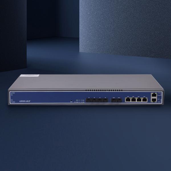 A transmissão OLT EPON 4 Pon da fibra ótica move a linha ótica terminal