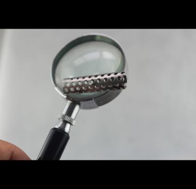 Silver Perforated Exhaust Tubing Round Hole Shape Eco Friendly Architecture