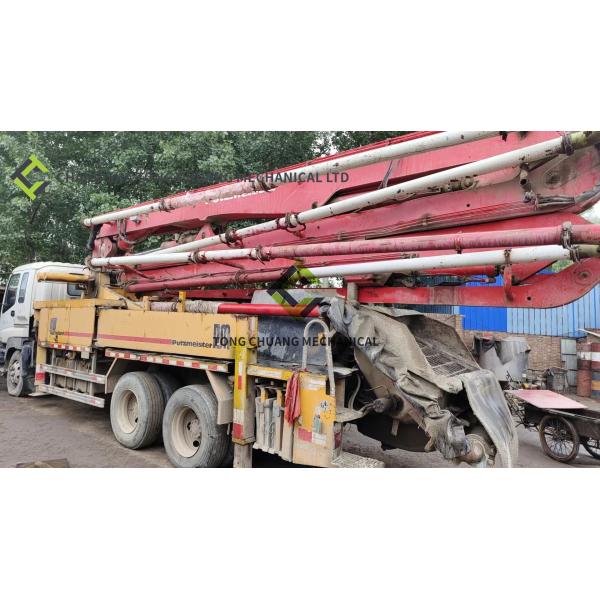 En 2008 se fabricó de nuevo el camión de bombeo de hormigón usado Putzmeister 38 metros