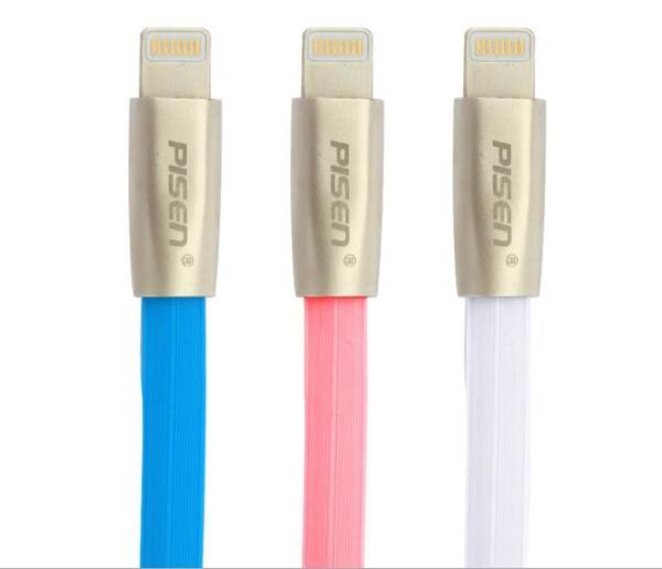 Pisen aluminum alloy lightning USB cable for Iphone X/8(plus)/7(plus)/6S(plus)/6(plus)/5(S,C)/Ipad air/mini
