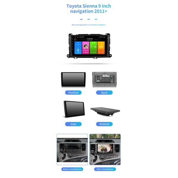 Книга телефона Carplay Bluetooth для навигации автомобиля экрана сиенны 2011+Touch Тойота