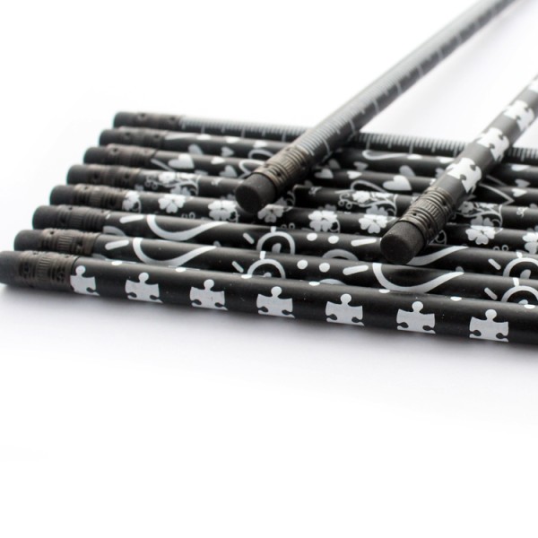 Custom presharpened graphite pencil 10pcs soft black wood hb pencil with eraser
