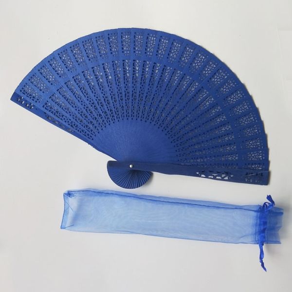 [I AM YOUR FANS] Hot Selling Sandalwood Fans No Fragrance Wood Fan With Box/Bag