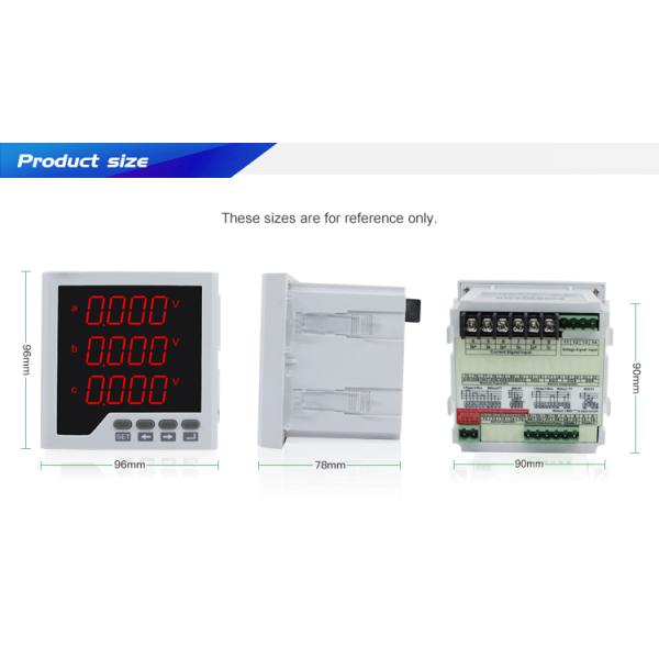 CN-3D3 96*96 mm Three Phase LED Multifunction KWH Energy Meter with RS485