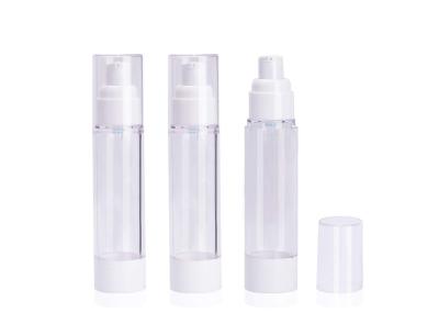 Não o cosmético mal ventilado redondo do derramamento engarrafa o sentimento confortável da mão