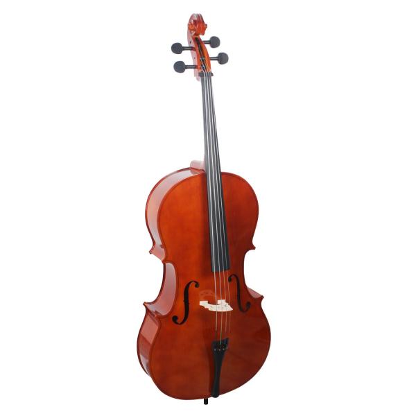 China Hand Made  Professional Wholesale Glossy Varnishing 4/4 Cello The panels are  made of solid spruce wood