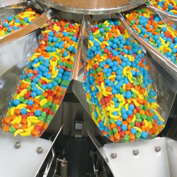 Automatic Potato Chips Pillow Bag Packaging Machine with Multi Head Weigher Vertical Packing Machine for Snackes