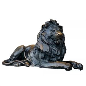 Lion Statue Life Size Bronze de cuivre Lion Statues Outdoor