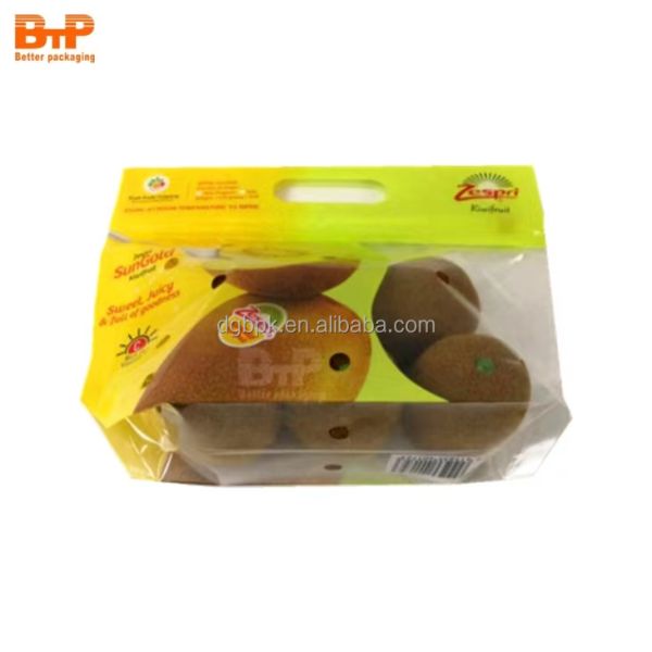 Custom Printed Fruit Plastic Bag Recyclable Stand up Pouch Kiwi Fruit Cherry Vegetable Food Packaging Bags