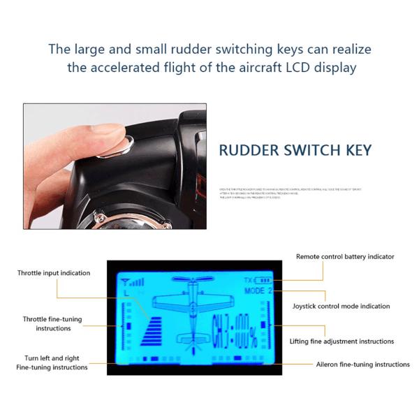 2.4G 3D6G 3Ch Fixed Wing Remote Control RC Airplane RTF Upgrade Version Digital Servo