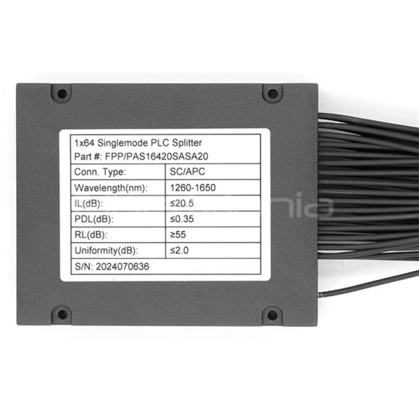 Pre-Connectorized 1×64 PLC Splitter for FTTH – Ruggedized Cassette Optical Splitter