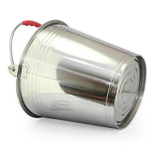 Home Stainless Steel Water Bucket With Lid 13L / 16L /20L Capacity Eco - Friendly