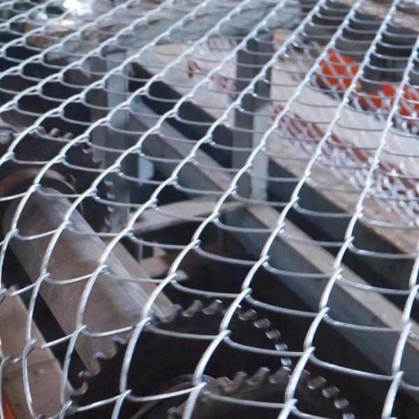 Diamond Hole Chain Link Mesh Roll PVC Coated  10-50m Length