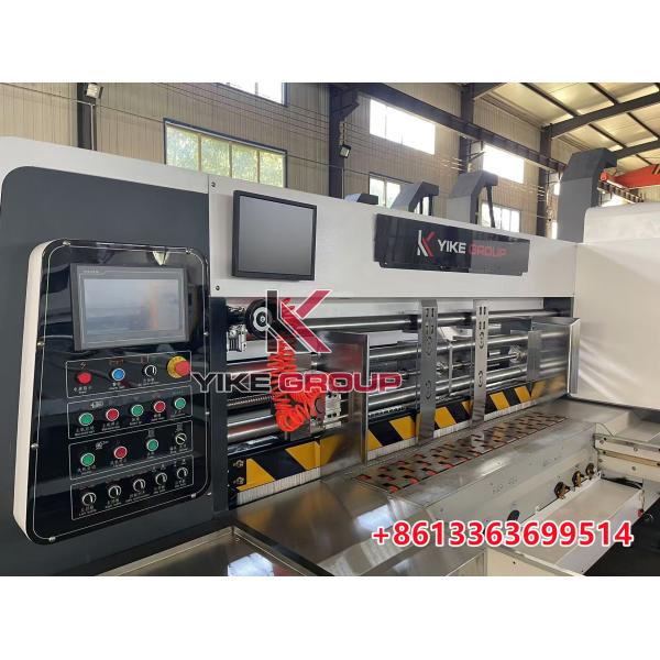 YK-1224 High Speed Printer Slotter Die Cutter Machine With Stacker For Carton Box Making