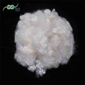 Recycled Hollow Conjugated Fiber Flame Retardant Coiled 64mm Staple Fiber