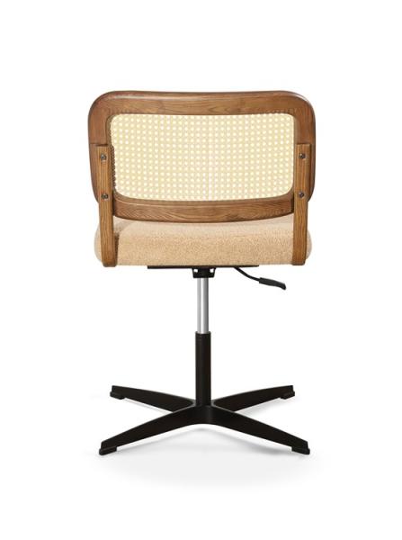 0.092CBM Wicker Rattan Desk Ergo Mesh Manager Chair 10.5kg For Staff