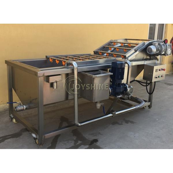 SUS304 Stainless Steel Bubble Vegetable Washing Machine For Carrots Potatoes Ginger Apples