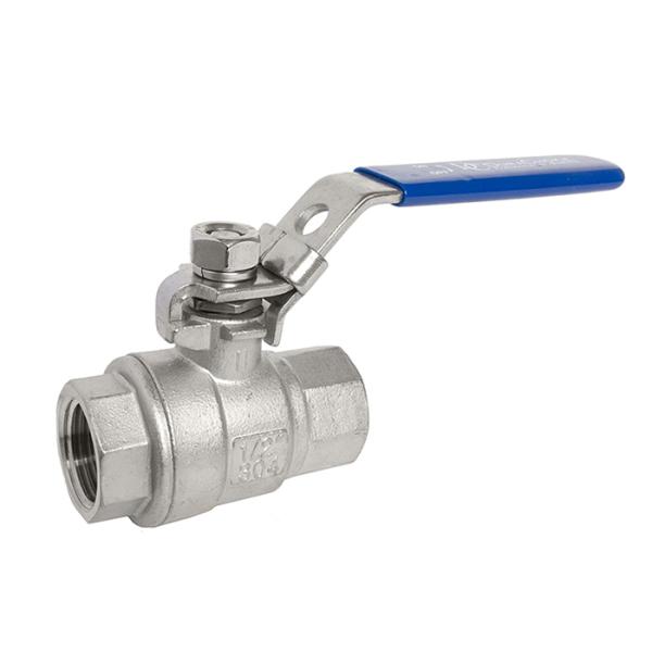 DIN 2 PCS Ball Stainless Steel Valves ASME B16.34 Precise Dimension Anti - Corrosion