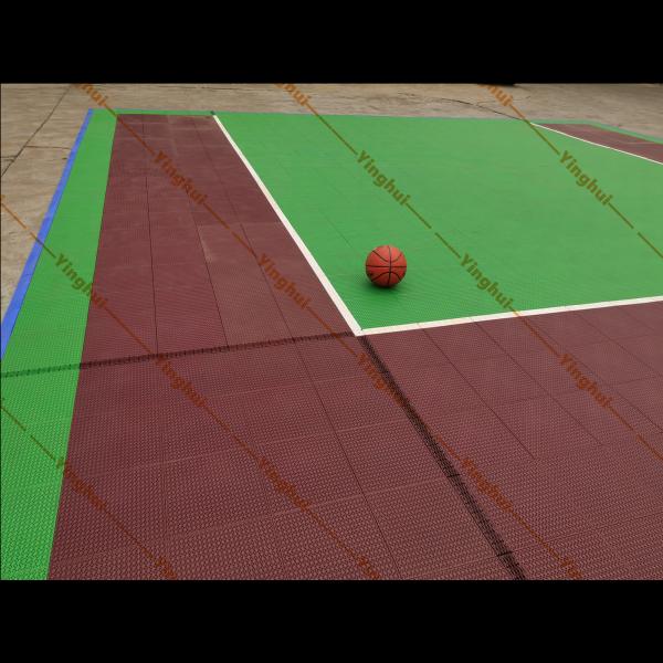 Portable FIBA Approved Tiles Synthetic Basketball Court Plastic Interlocking Flooring Tile