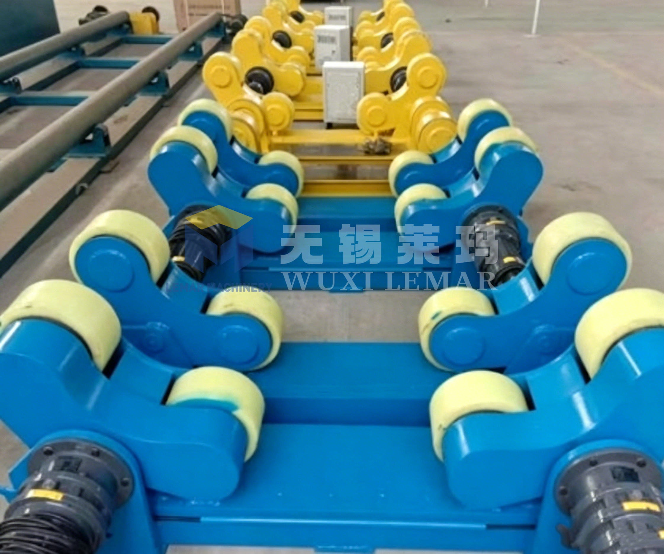 60Ton Heavy Duty Welding Turning Rolls for Pressure Vessel Wind Tower Tank Circumferential Welding