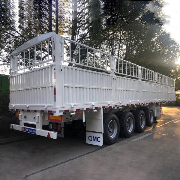4 оси высокий забор полуприцеп 60 тонн 13 тонн полутранспортный прицеп грузовик Ce
