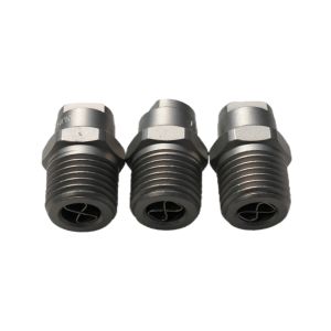 316 Stainless Steel High-Pressure Nozzle – 65° Fan Spray for Zoomlion Road Sweeper, Ideal for Road Cleaning & Stain Removal