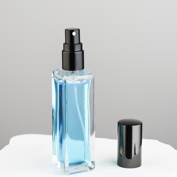 100ml Round Clear Glass Perfume Bottle with Magnetic Cap