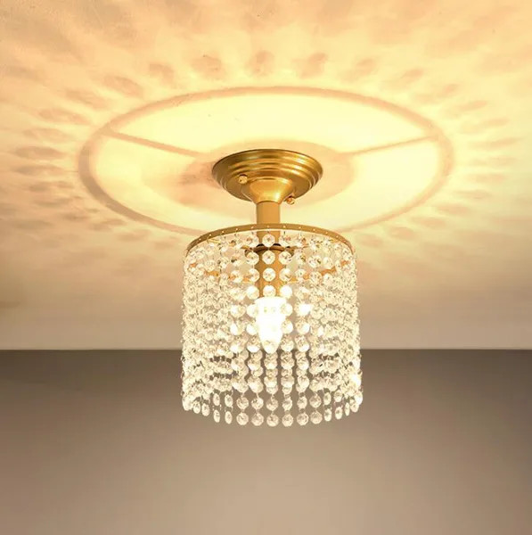 LED Crystal Chandelier Gold Ceiling Light Hallway Ceiling Lights(WH-CA-109)