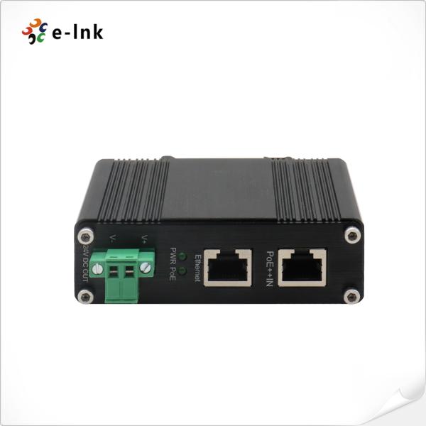 Industrial 10/100/1000Mbps 802.3bt PoE++ Splitter Output Voltage 24VDC