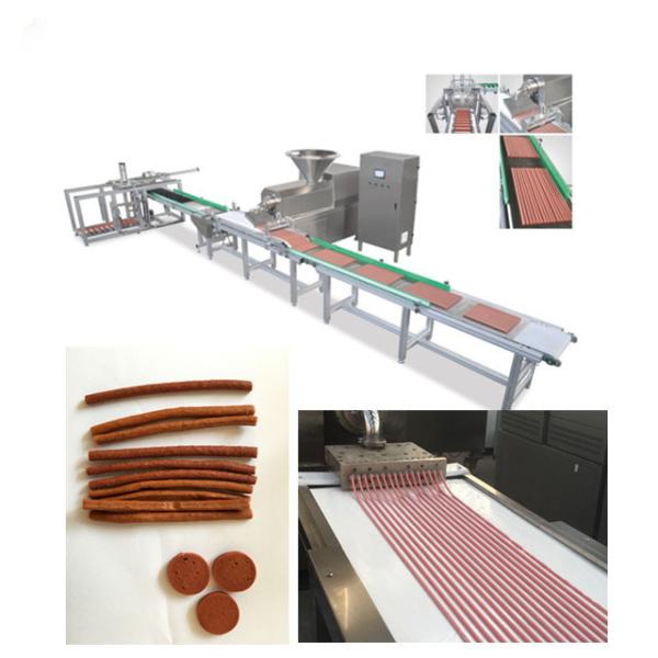 500kg/h Pet Food Production Line Dog Dental Meat Strip Machine With Auto Tray System