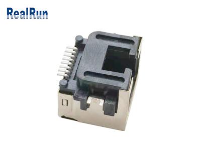 Metal Shell 1000VAC SMT 8pin Rj45 Connector Socket LCP UL94V-0