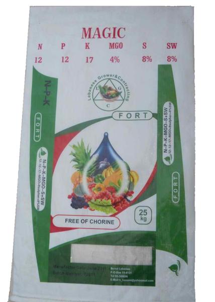25Kg Organic PP Woven Fertilizer Bags